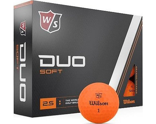 М'ячі для гольфу Wilson Staff Duo Soft 12 шт, помаранчеві