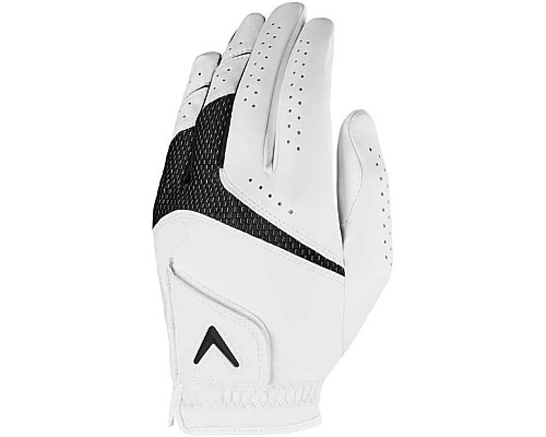 Рукавички для гольфу Callaway Weather Spann MLH р. L 2 шт, біло-чорні