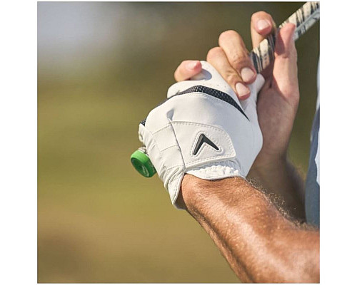 Рукавички для гольфу Callaway Weather Spann MLH р. S 2 шт, біло-чорні