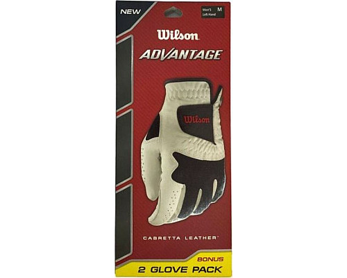 Рукавички для гольфу Wilson Advantage MLH р. XL, біло-чорні