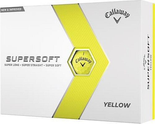М'ячі для гольфу Callaway Supersoft 2023 12 шт, жовті