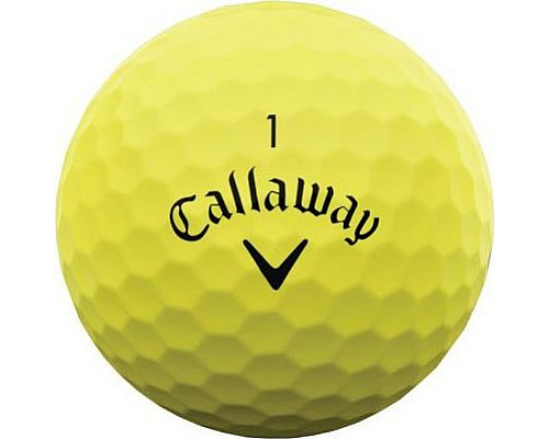 М'ячі для гольфу Callaway Supersoft 2023 12 шт, жовті