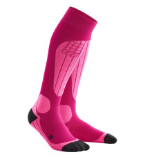 Жіночі компресійні лижні шкарпетки CEP Thermo - II - рожевий