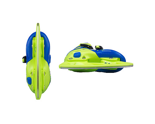 Ковзани для хлопців WORKER Kelly Pro Boy з хутром - розмір  XS (29-32), синьо-зелені