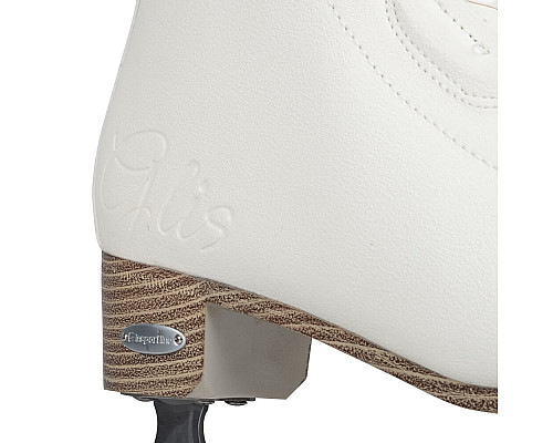 Ковзани з регульованою застібкою inSPORTline Glis розмір 39, білі