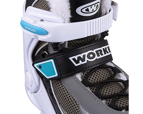 Зимові ковзани з хутром WORKER Gris - 43