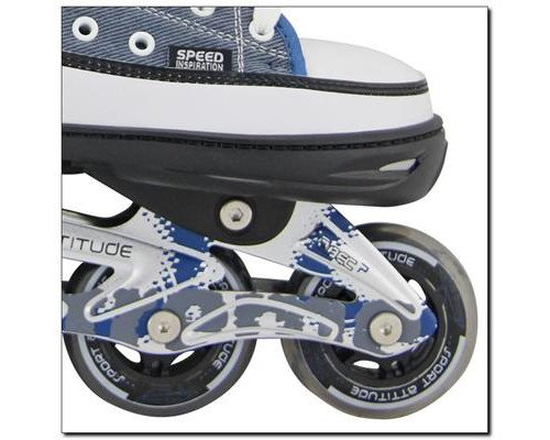 Роликові ковзани NJ2132  NILS EXTREME - розмір L (40-43)/блакитно-білі