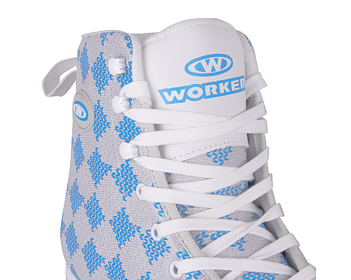 Жіночі ковзани WORKER Blau - 41 - білий/блакитний