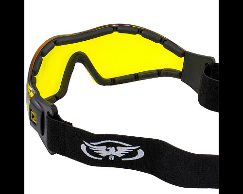 Окуляри захисні з ущільнювачем Global Vision Z-33 (yellow) Anti-Fog, жовті
