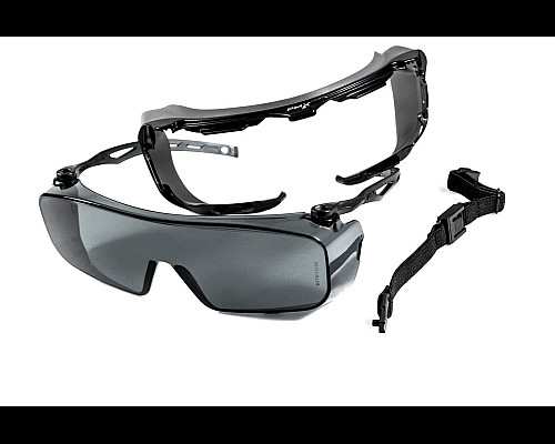 Окуляри захисні з ущільнювачем Pyramex Cappture-Plus Super Anti-Fog H2MAX, сірі