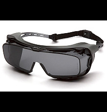 Окуляри захисні з ущільнювачем Pyramex Cappture-Plus Super Anti-Fog H2MAX, сірі