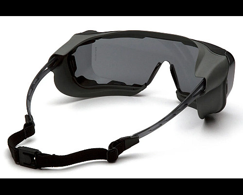 Окуляри захисні з ущільнювачем Pyramex Cappture-Plus Super Anti-Fog H2MAX, сірі