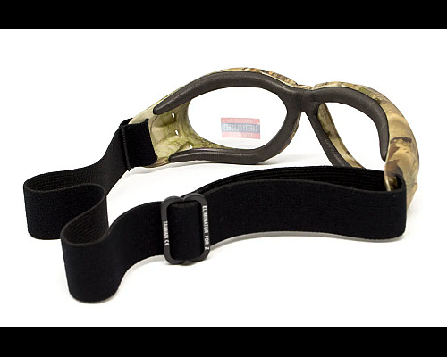 Окуляри захисні з ущільнювачем Global Vision Eliminator Camo Forest, прозорі
