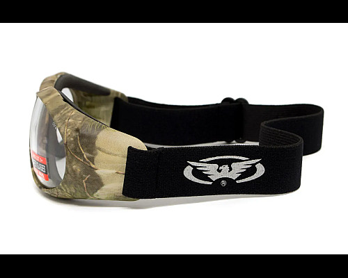 Окуляри захисні з ущільнювачем Global Vision Eliminator Camo Forest, прозорі