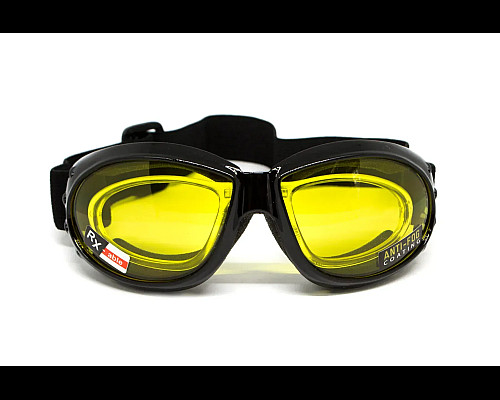 Окуляри захисні з ущільнювачем Global Vision Eliminator RX Anti-Fog, жовті