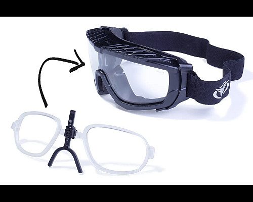 Окуляри захисні з ущільнювачем Global Vision Ballistech-1+RX Anti-Fog, прозорі