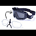 Окуляри захисні з ущільнювачем Global Vision Ballistech-1+RX Anti-Fog, сірі