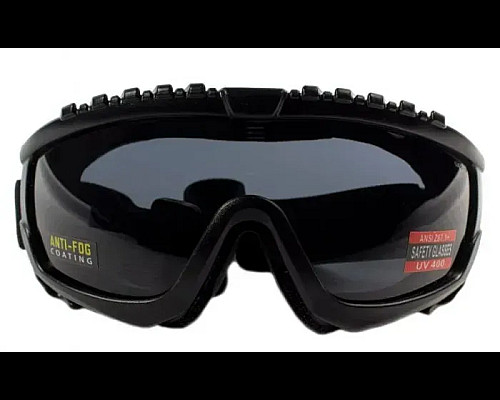Окуляри захисні з ущільнювачем Global Vision Ballistech-1+RX Anti-Fog, сірі