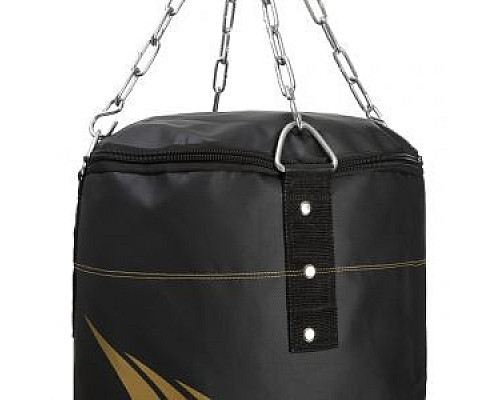 Мішок боксерський, Yakimasport, 130 х 35 см 425319, чорно-золотистий