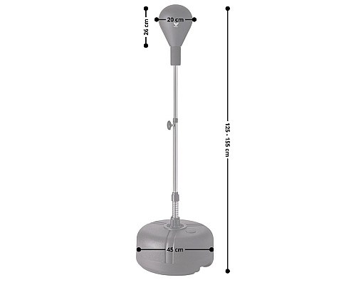 Груша боксерська inSPORTline Antedel 26990, чорна