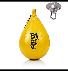 Пневмогруша боксерська з кріпленням Fairtex SB1 діаметр 12 см, жовта