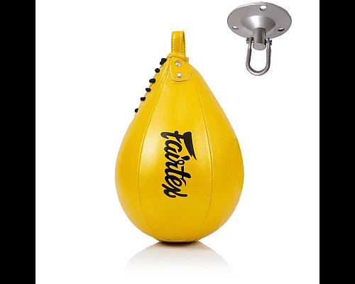 Пневмогруша боксерська з кріпленням Fairtex SB1 діаметр 12 см, жовта
