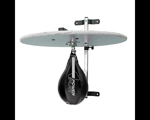 Пневмогруша боксерська PowerPlay 3061 Ultra Series діаметр 26 см, чорно-біла