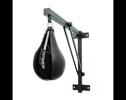 Пневмогруша боксерська PowerPlay 3061 Ultra Series діаметр 26 см, чорно-біла