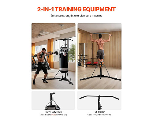 Стійка для боксерського мішка VEVOR, чорна