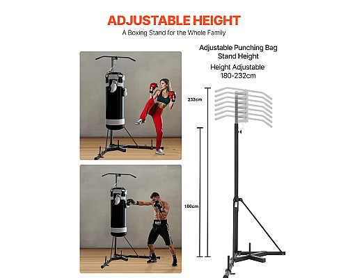 Стійка для боксерського мішка VEVOR, чорна