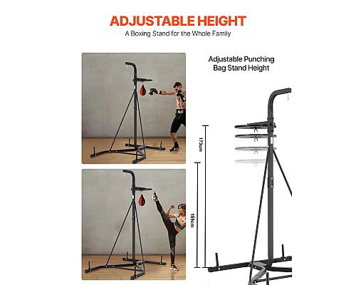 Стійка для боксерського мішка VEVOR, чорна