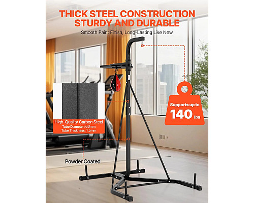 Стійка для боксерського мішка VEVOR, чорна