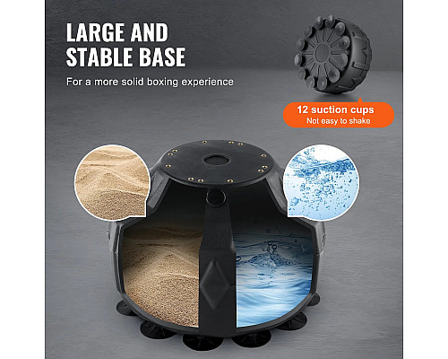 Боксерська груша з підставкою VEVOR, чорна