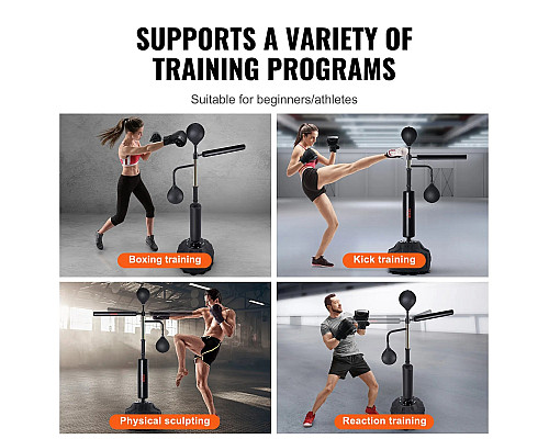 Боксерська груша з підставкою VEVOR, чорна