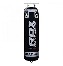 МІшок боксерський RDX Leather, чорно-біла