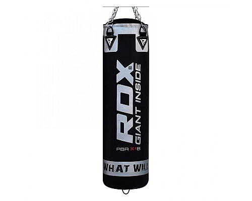 МІшок боксерський RDX Leather, чорно-біла