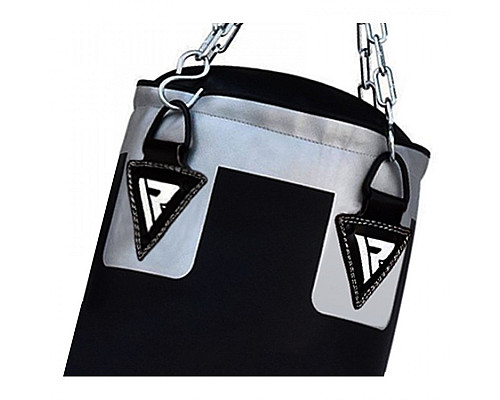 МІшок боксерський RDX Leather, чорно-біла