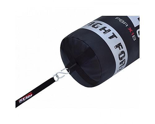 Мішок боксерський RDX Leather 30104, чорно-білий