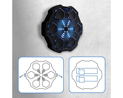 Мішень боксерська електронна HMS TB02 з рукавичками