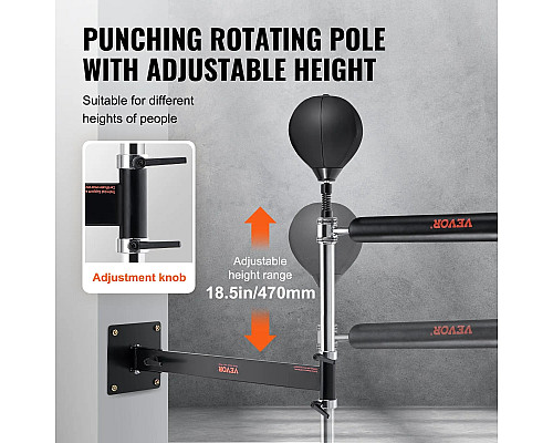 Боксерський тренажер настінний VEVOR, чорна