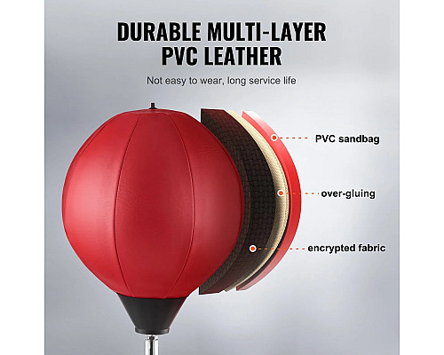 Боксерский набір VEVOR, чорно-червоний