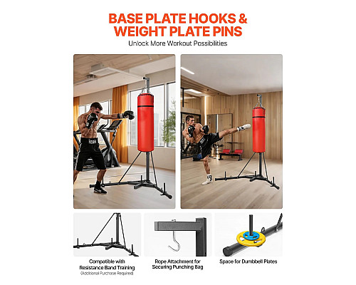 Стійка для боксерського мішка VEVOR, чорна