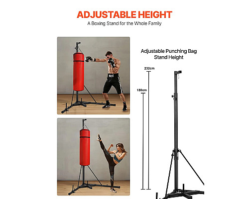 Стійка для боксерського мішка VEVOR, чорна