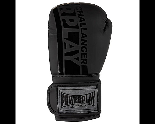 Рукавички боксерські PowerPlay 3086 Matt Challenger розмір 16 унцій, чорні