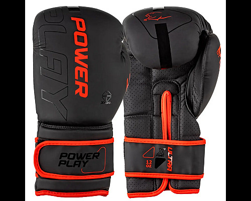 Рукавички боксерські PowerPlay 3024 Ultra Mat розмір 12 унцій, чорно-червоні