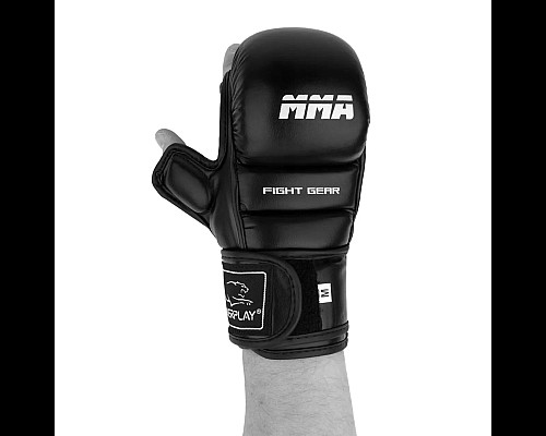 Рукавички для MMA PowerPlay 3026 розмір L, чорні