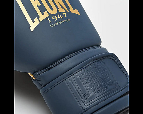 Рукавички боксерські з капою Leone GN059B 14 унцій, сині