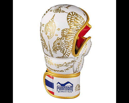Рукавички для ММА Phantom Muay Thai розмір L/XL, біло-золотисті