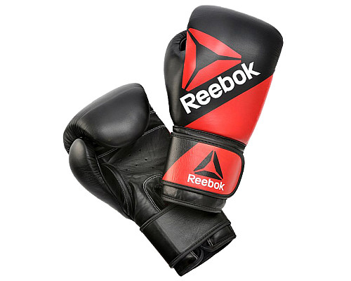 Pукавички боксерські Reebok Combat RSCB-10070RDBK розмір 12 унцій, чорно-червоні