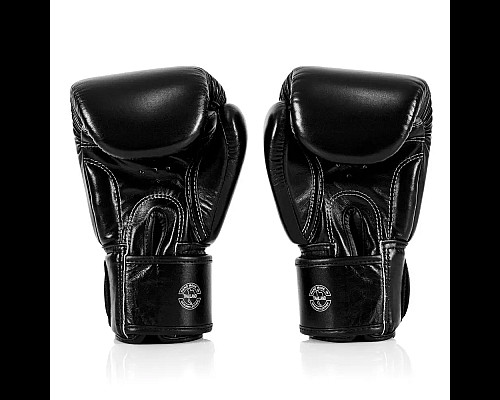 Рукавички боксерські шкіряні з бинтами Fairtex BGV1-ONE 10 унцій, чорні